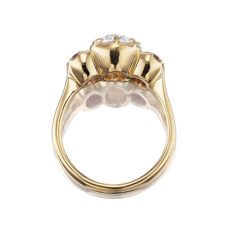 J-K-L color SI-I clarity diamond Rings