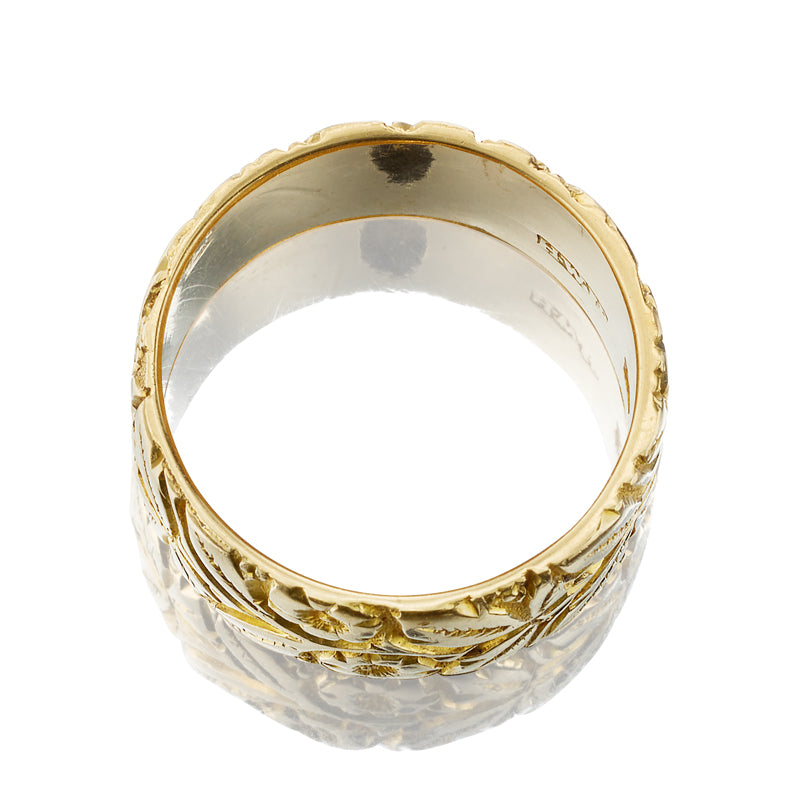 thick antique gold band