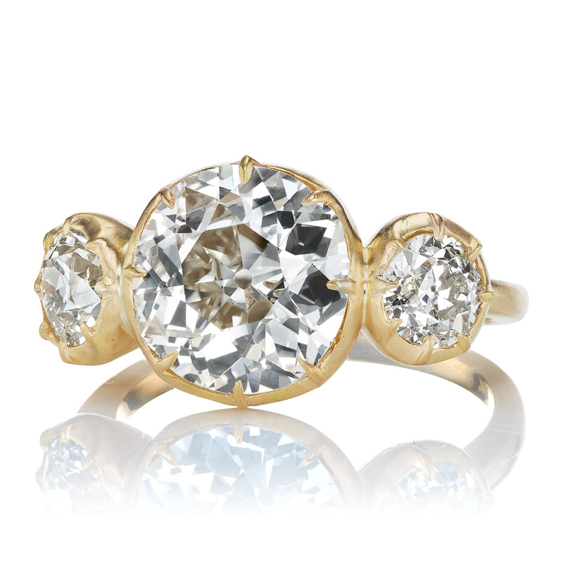 2.93ct old European cut diamond diamond