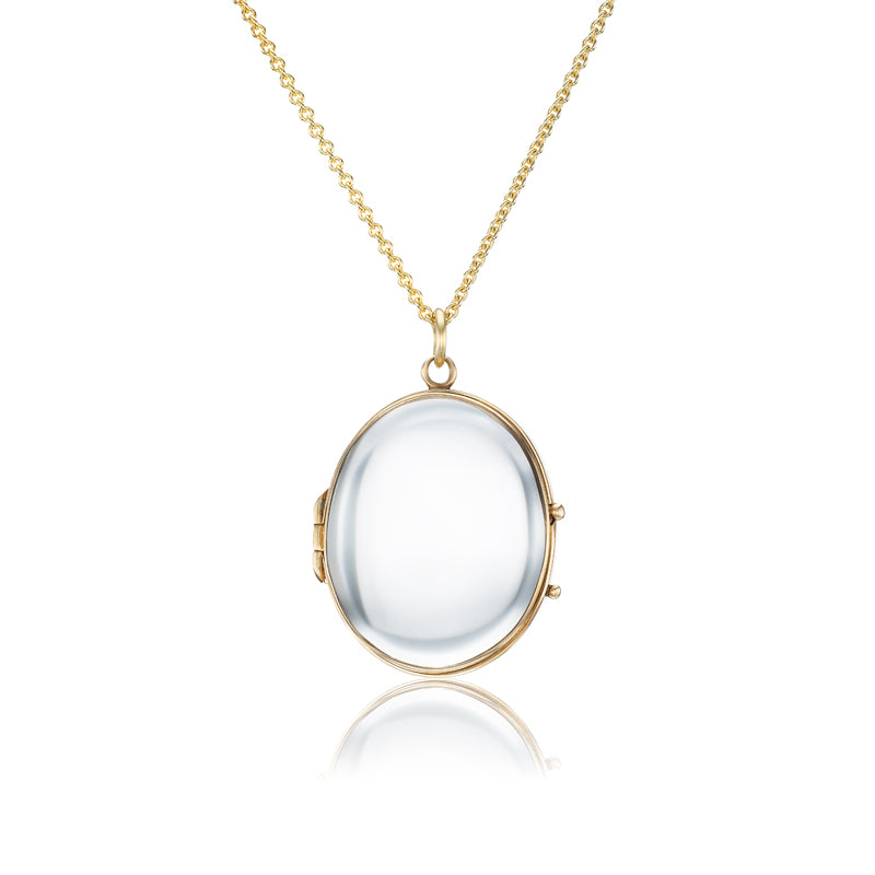 Victorian 'Pool of Light' Glass Orb Locket