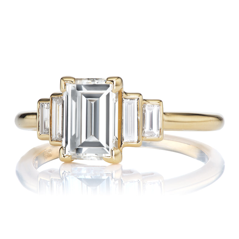 1.50ct Carré cut diamond diamond