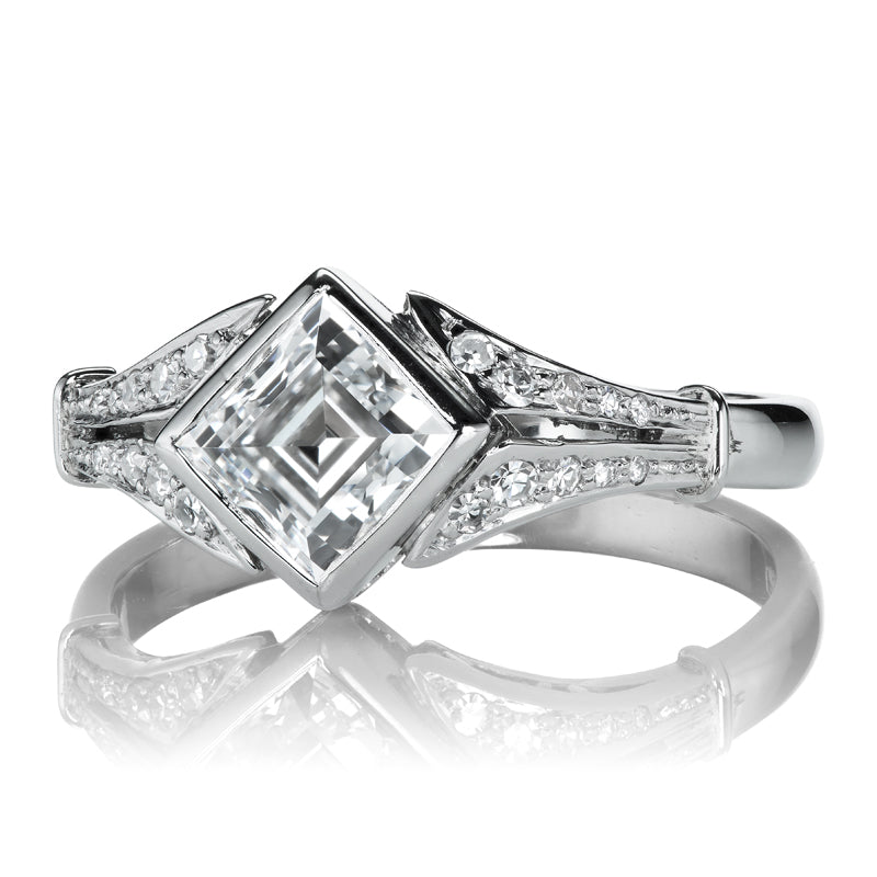 1.00ct Rectangular Step Cut Diamond diamond engagement ring