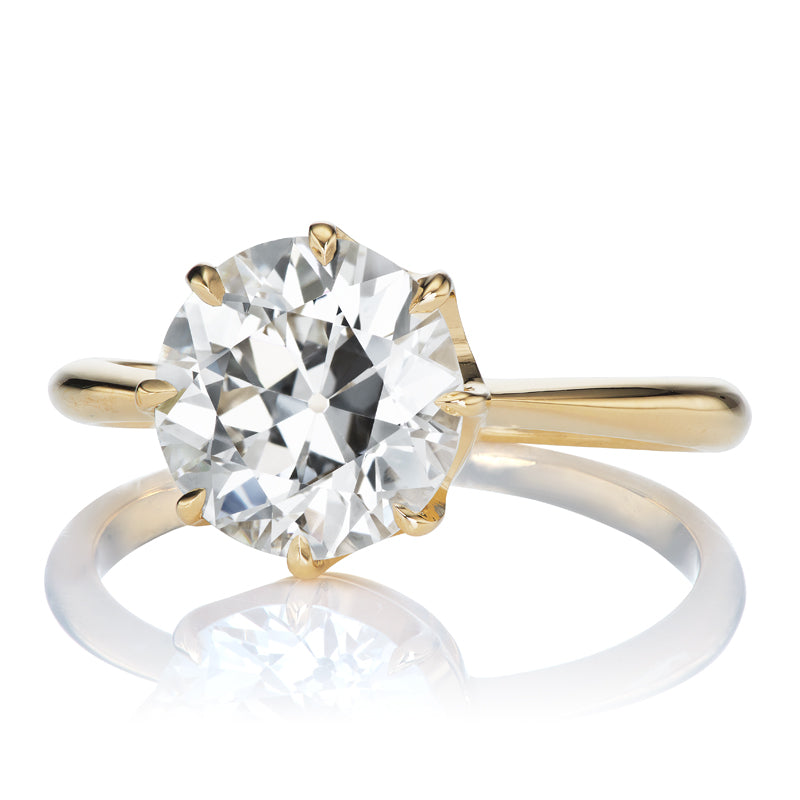 2.38ct Transitional Cut Diamond diamond engagement ring