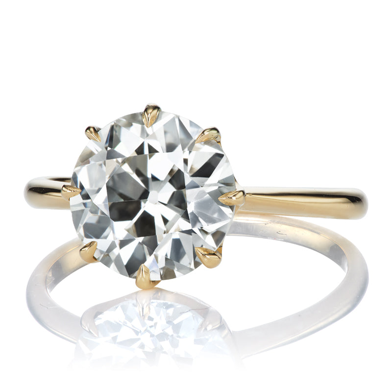 2.86 Old European Cut Diamond diamond engagement ring