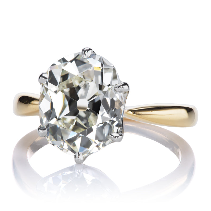 4.18ct Oval Cut Diamond diamond engagement ring