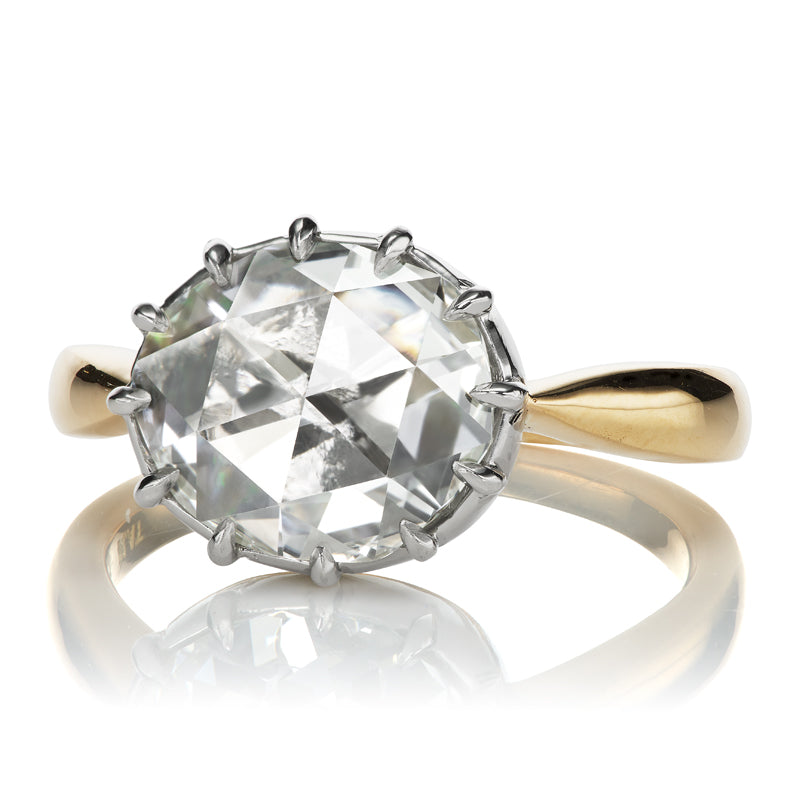 2.24ct Oval Rose Cut Diamond Ring diamond engagement ring