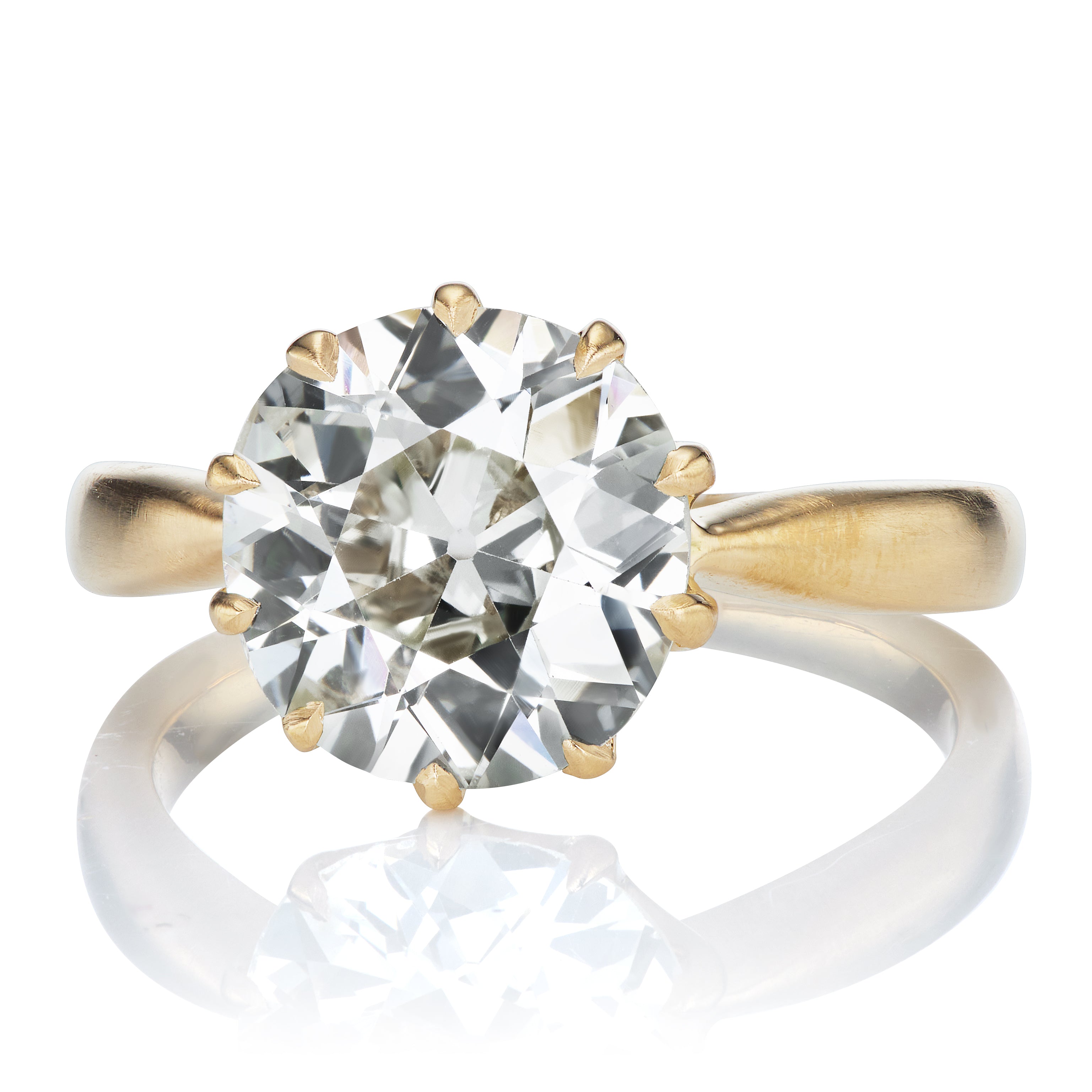 2.96ct Old European Cut Diamond diamond engagement ring