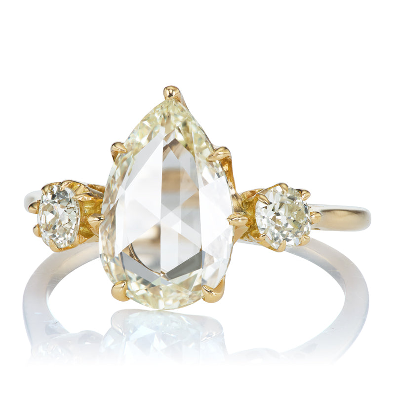 2.02ct Pear Rose Cut Diamond diamond