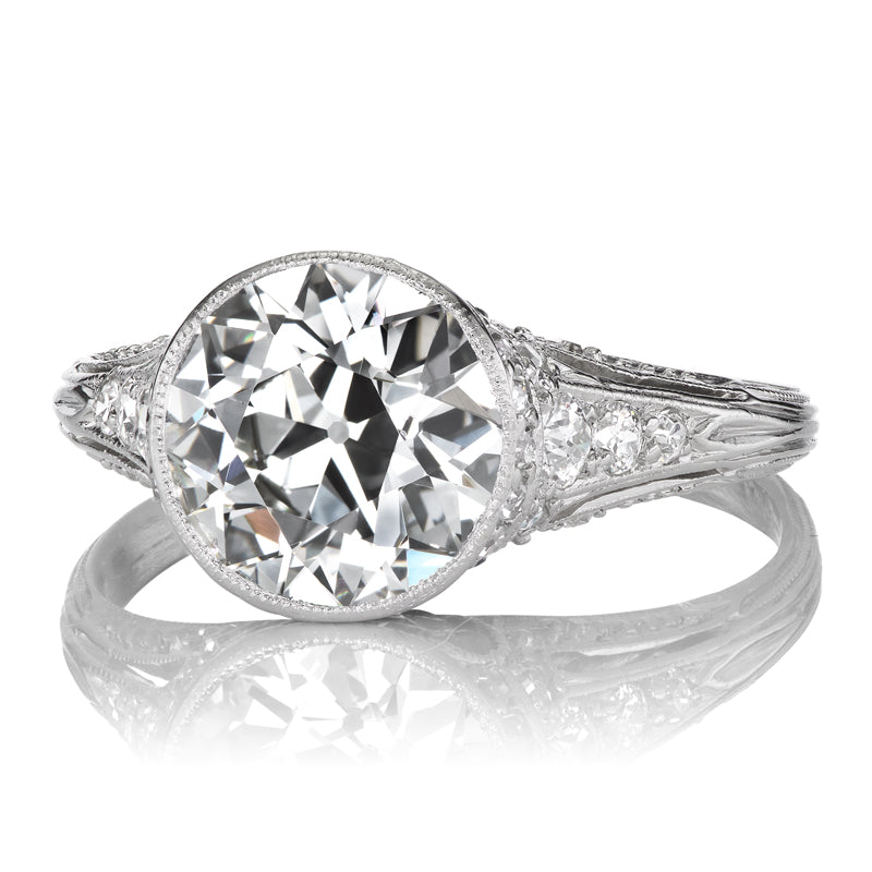 Tiffany & Co. diamond engagement ring with gemstone