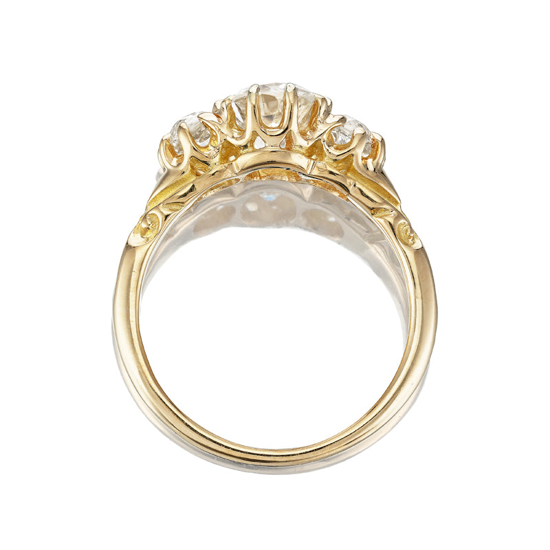 M-Z color SI-I clarity diamond Rings