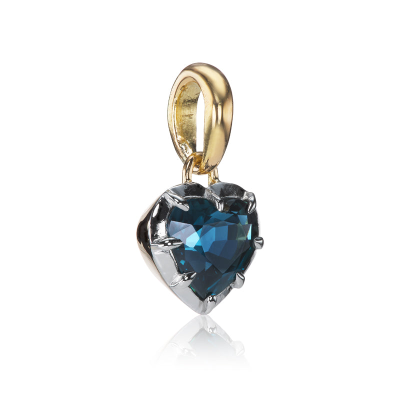 2.01 Sapphire Heart Pendant with gemstone
