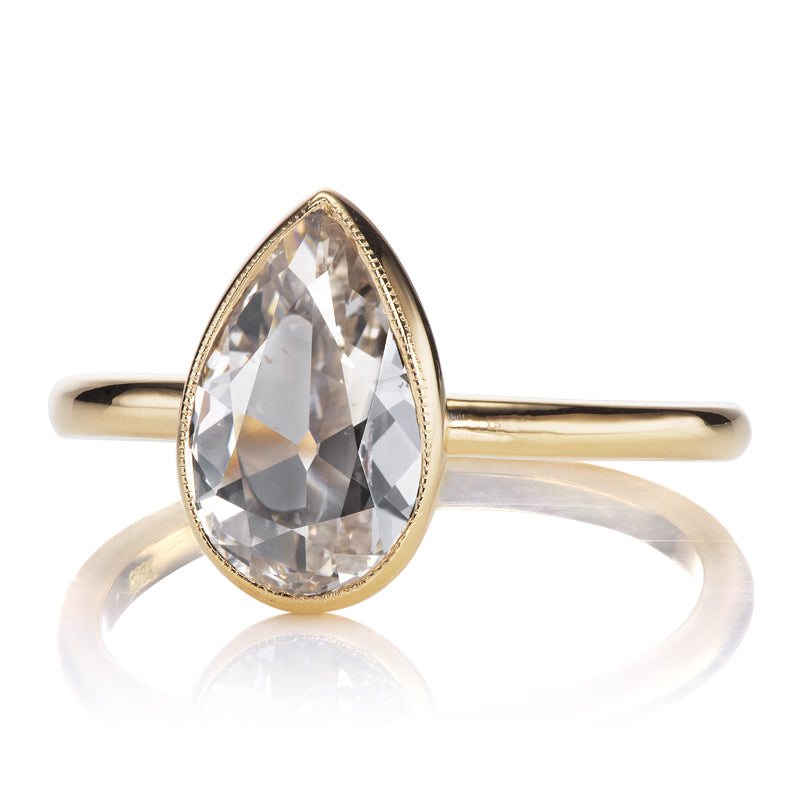 1.02ct Pear Cut Diamond diamond engagement ring