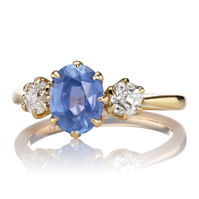 1-2 Carats gemstones vintage engagement ring