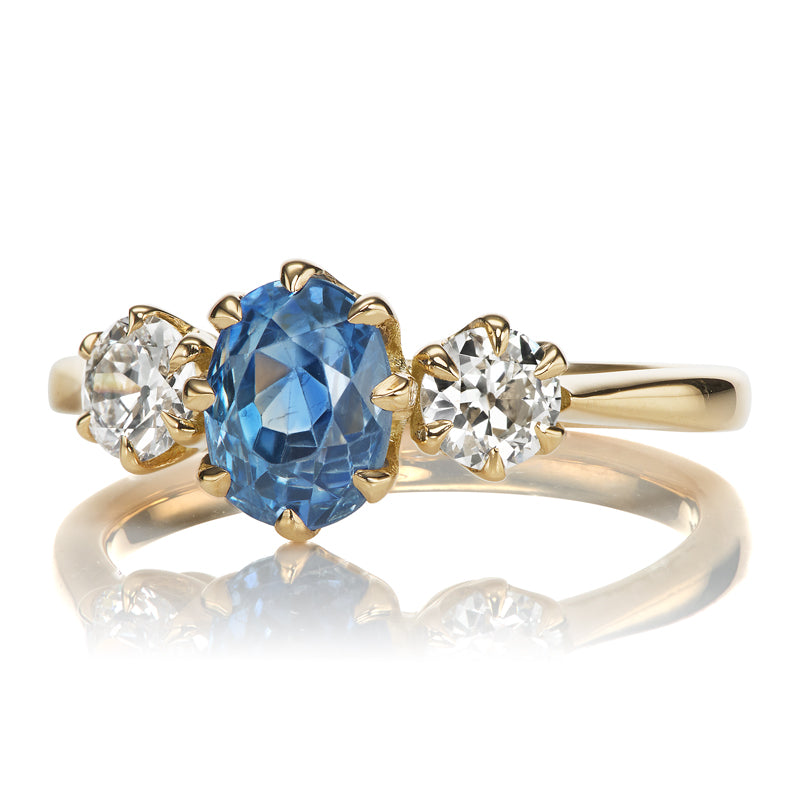 1-2 Carats gemstones vintage engagement ring