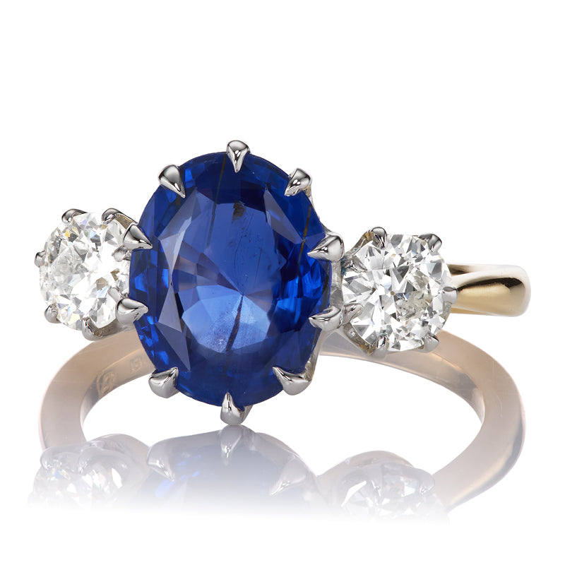 3-4 Carats gemstones vintage engagement ring