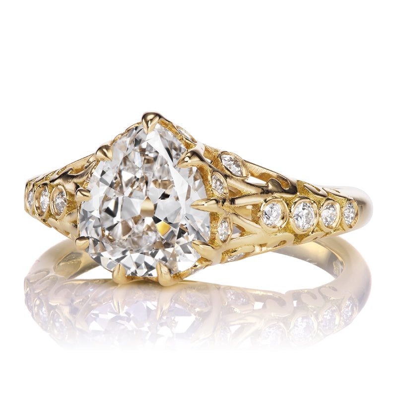 1.83ct Pear Cut Diamond diamond engagement ring