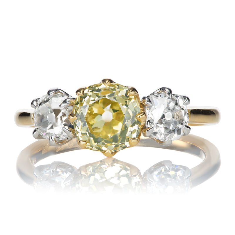 1.40ct Old Mine Cut Diamond diamond engagement ring