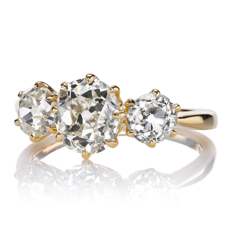 1.51ct Old Mine Cut Diamond diamond engagement ring