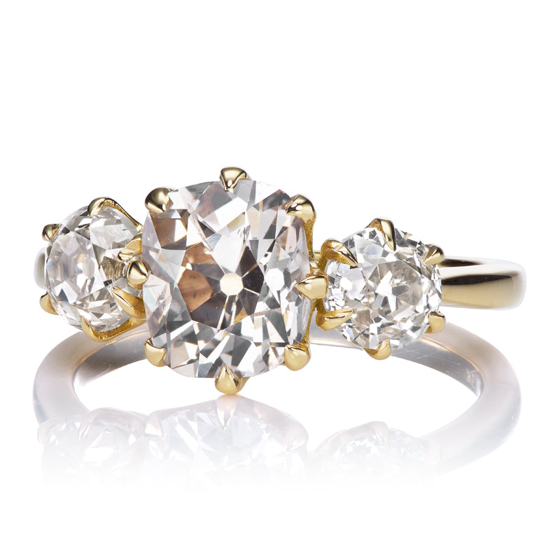 1.60ct Old Mine Cut Diamond diamond engagement ring