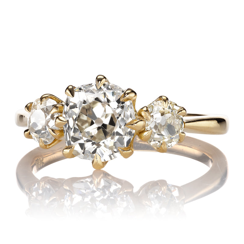 1.62ct Old Mine Cut Diamond diamond engagement ring