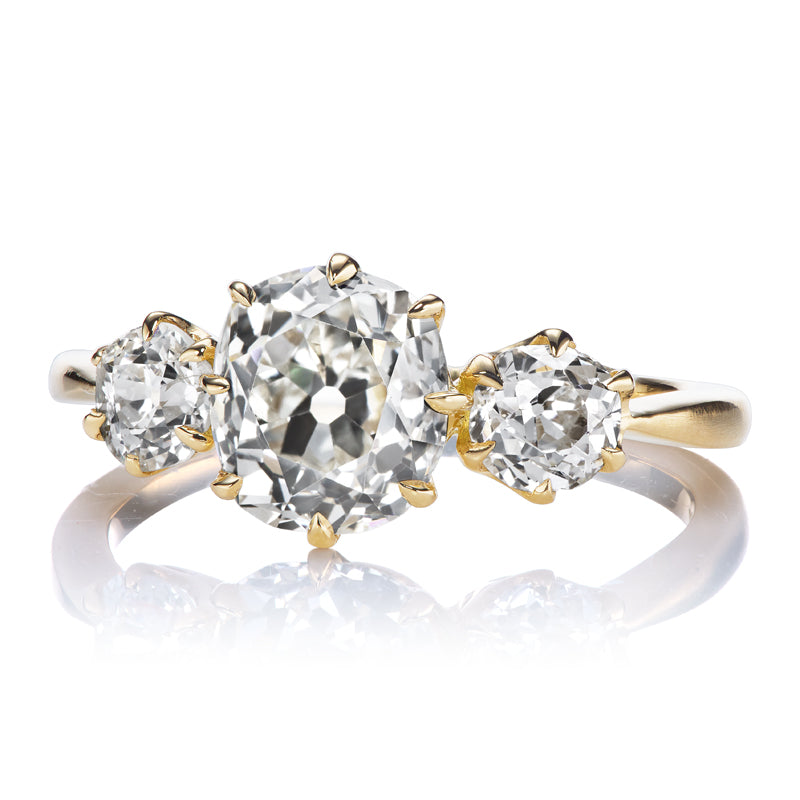 1.75 Ct Old Mine Cut Diamond diamond engagement ring