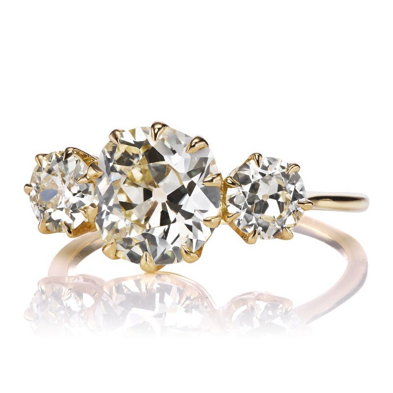 1.89ct Old Mine Cut Diamond diamond engagement ring