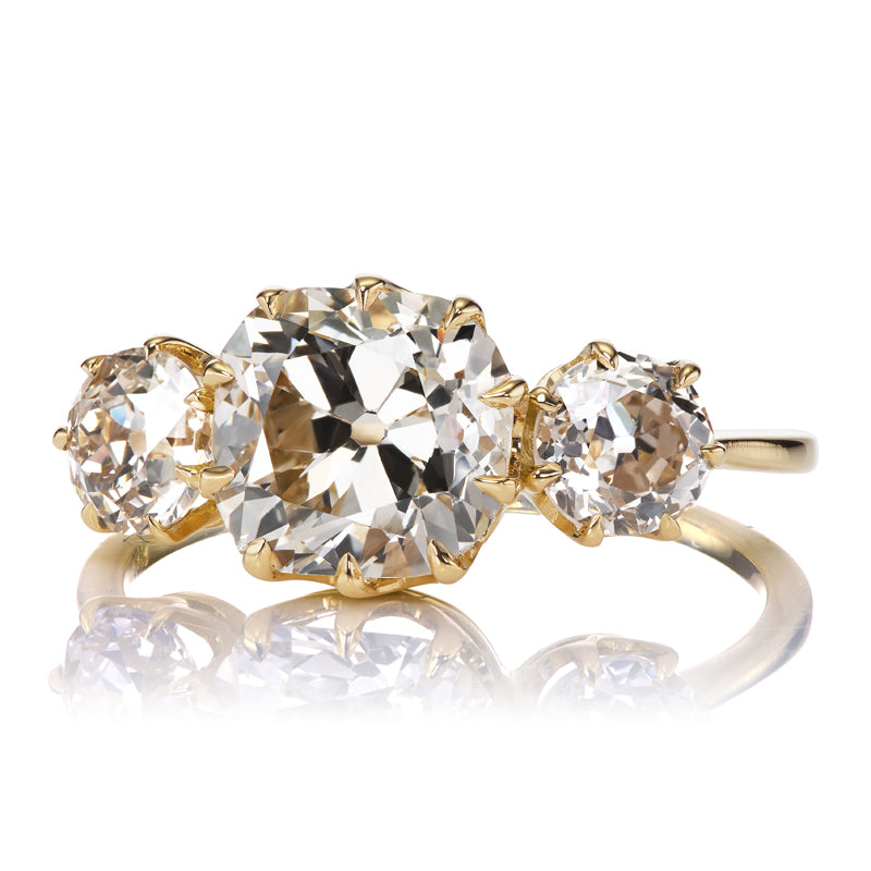 2.02 Old Mine Cut Diamond diamond engagement ring