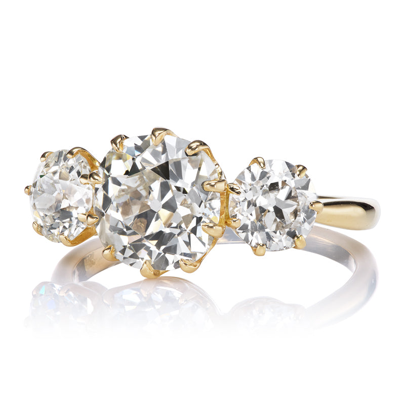 2.13ct Old Mine Cut Diamond diamond engagement ring