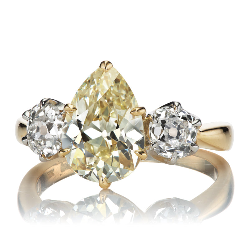 2.44 Pear Cut Diamond diamond engagement ring