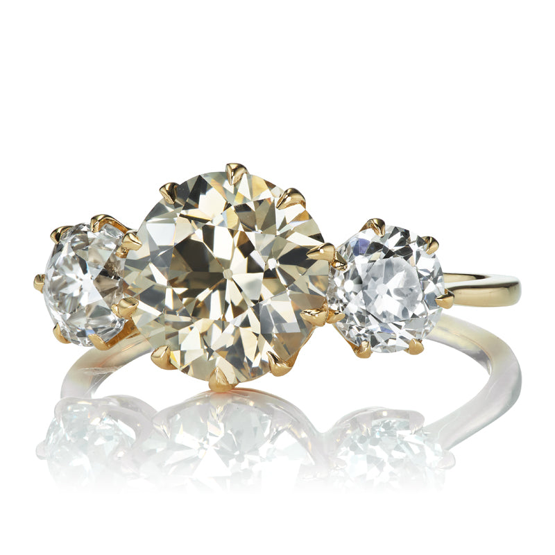 2.47ct Transitional Cut Diamond diamond engagement ring