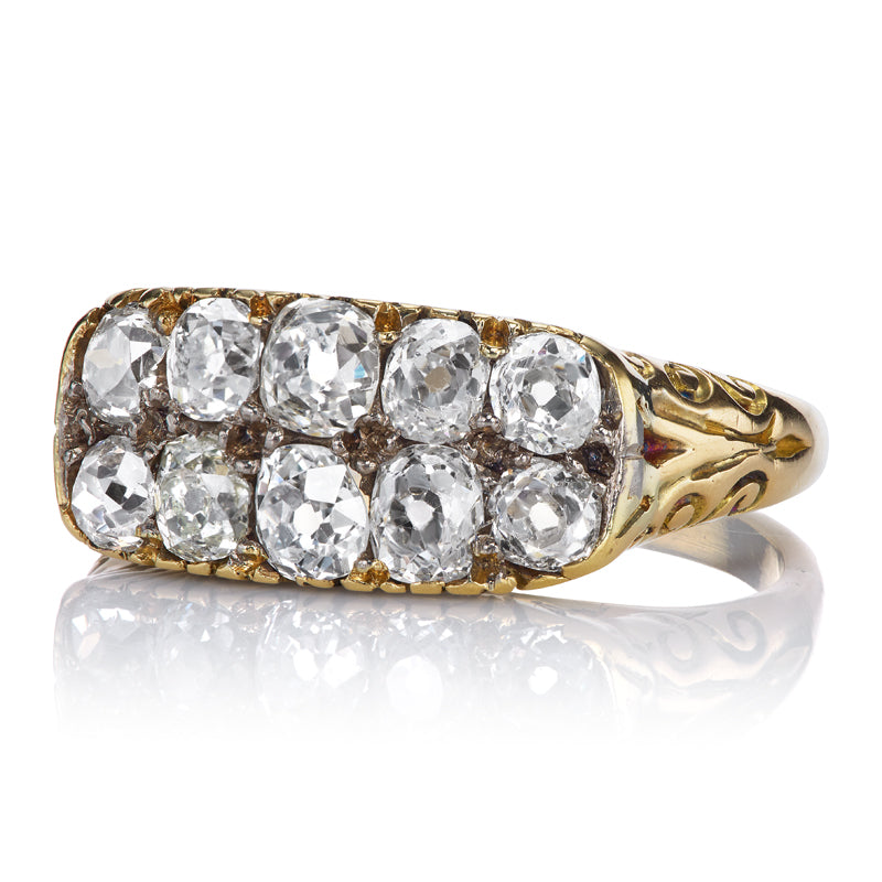 Vintage Edwardian Old Mine Cut Diamond Ring diamond engagement ring