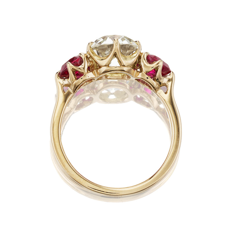 2-3 Carats gemstones vintage engagement ring