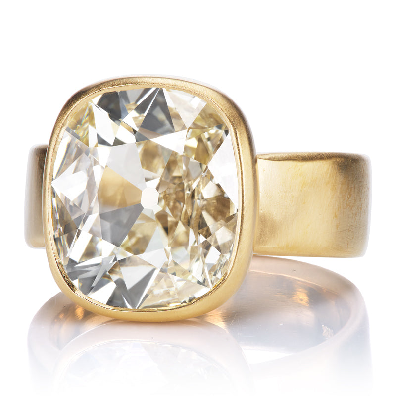 4.52ct Old Mine Cut Diamond diamond engagement ring