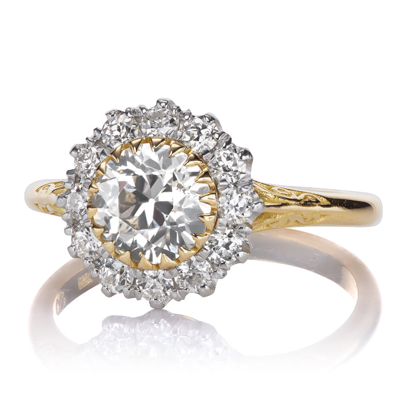 1.06ct Old European Cut Diamond diamond engagement ring