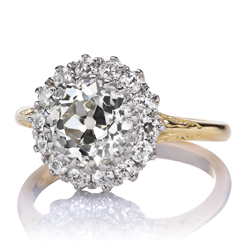 2.06ct Old European Cut Diamond diamond engagement ring