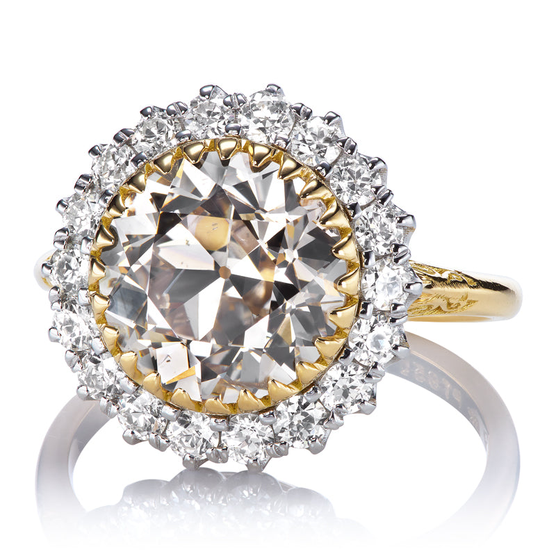 3.78ct Old European Cut Diamond diamond engagement ring