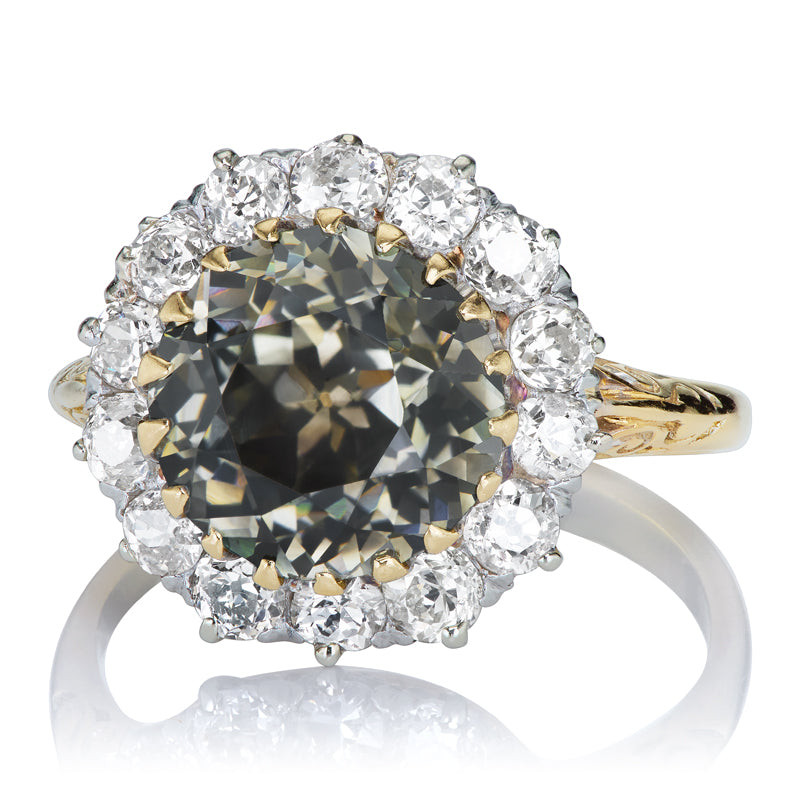 3.17ct Old European Cut Diamond diamond engagement ring