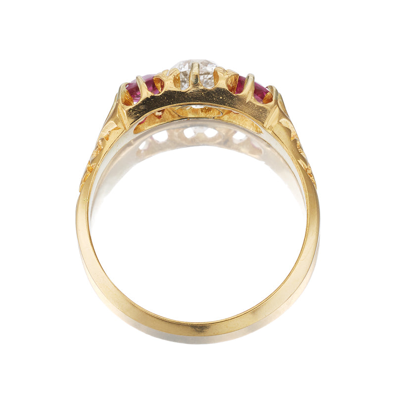 Less than 1 gemstones vintage engagement ring