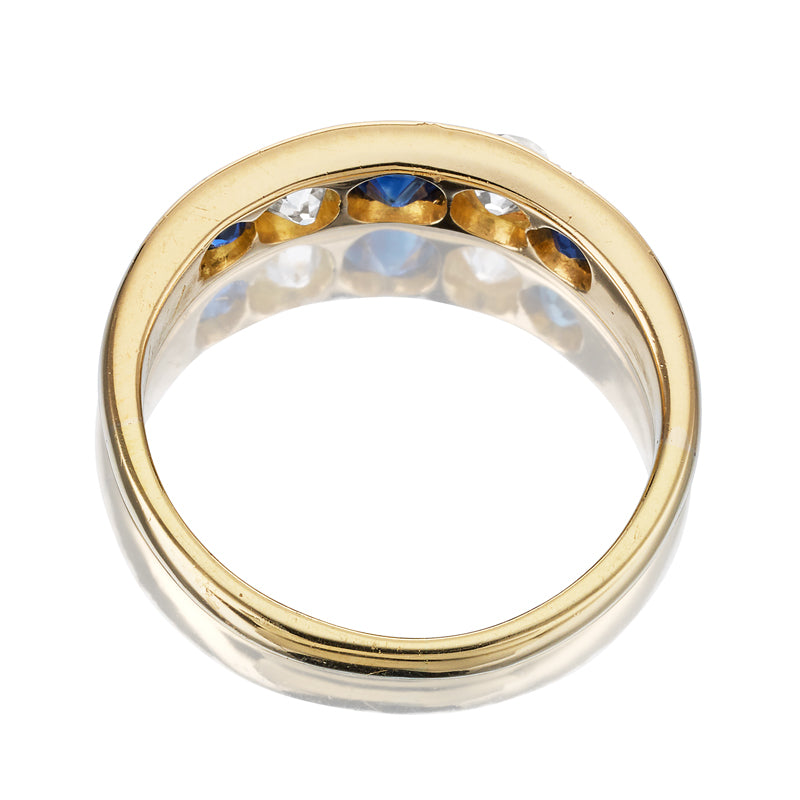 Sapphire and Diamond Ring diamond with gemstone