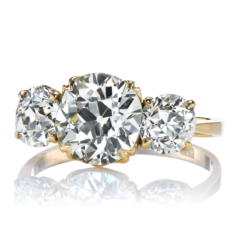 2.37ct Old Mine Cut Diamond diamond engagement ring