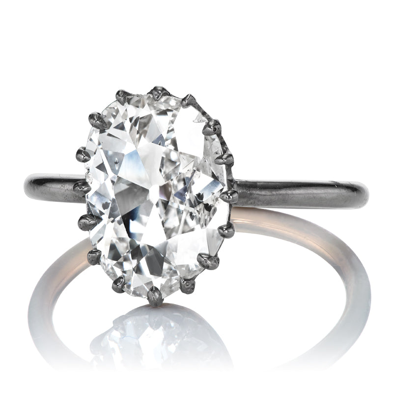 1.66ct Oval Cut Diamond diamond engagement ring