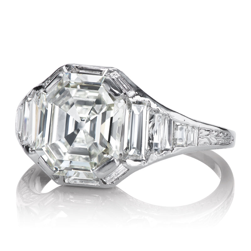 2.61ct Asscher Cut Diamond diamond engagement ring