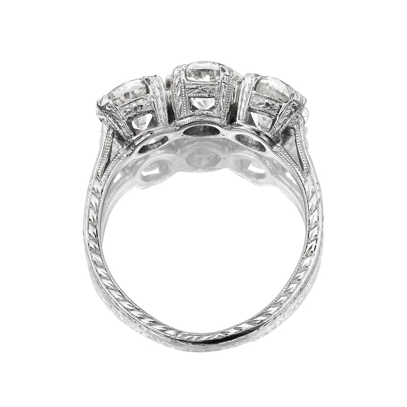 j-k-l color, vs clarity diamond in platinum setting