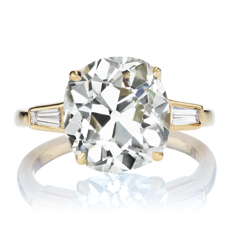 Stunning 5.27ct Old Mine Cut Diamond Ring