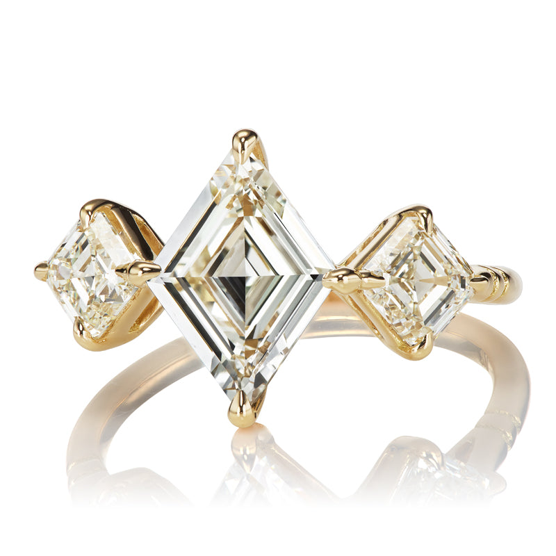 1.50ct Lozenge Cut Diamond diamond engagement ring