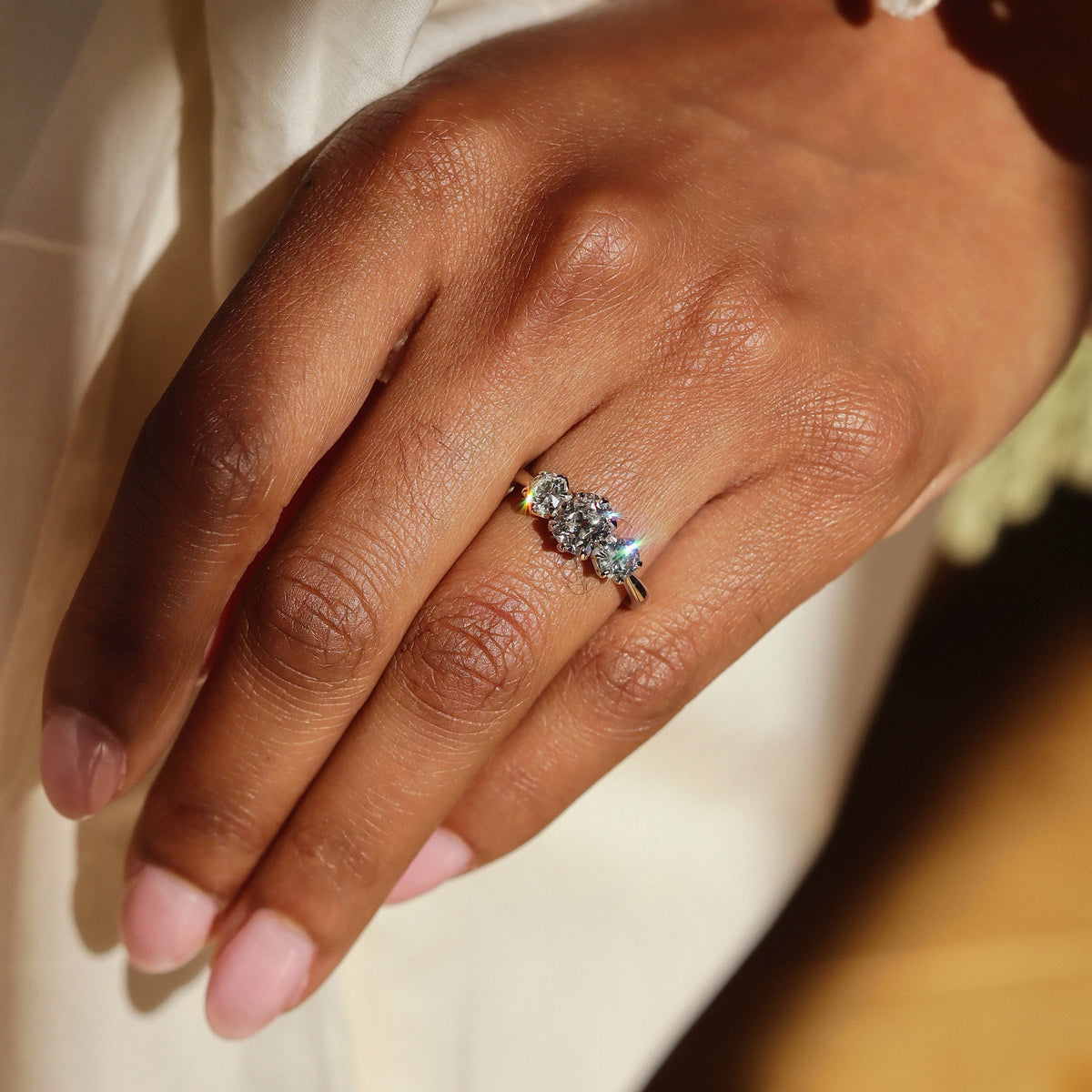 AB MADE diamond engagement ring