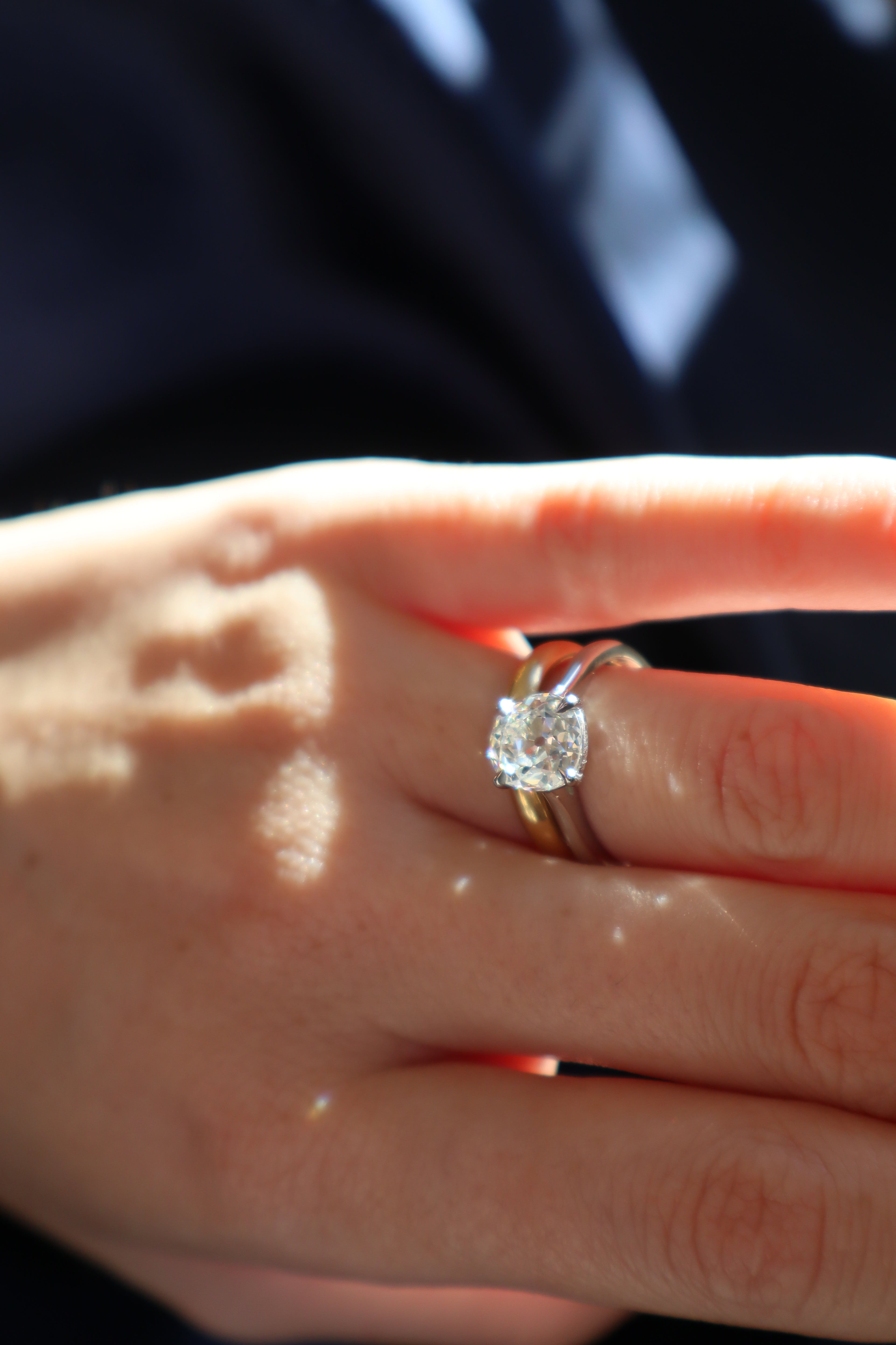 2-3 CaratsSolitaire Band diamond Rings for sale