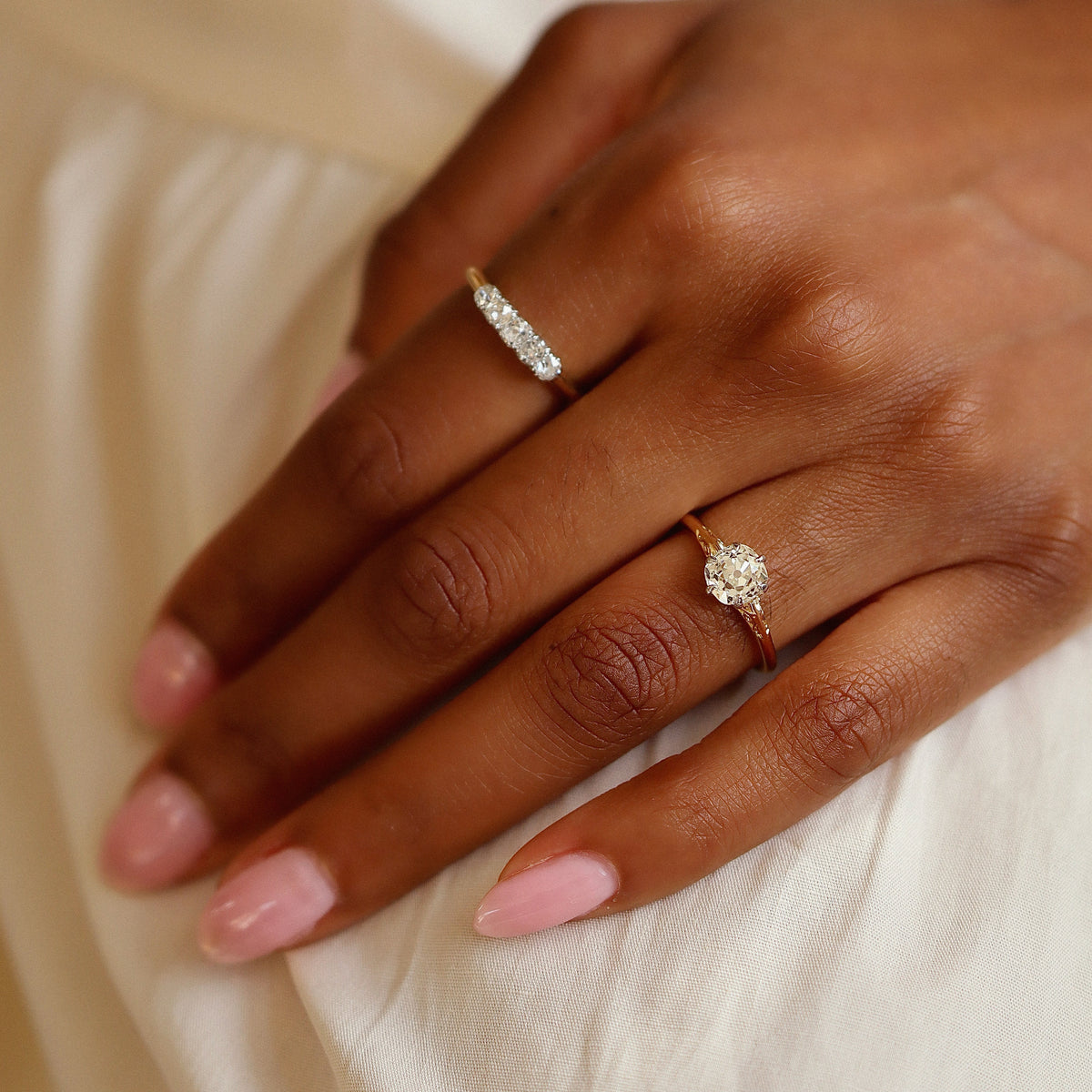 AB MADE diamond engagement ring