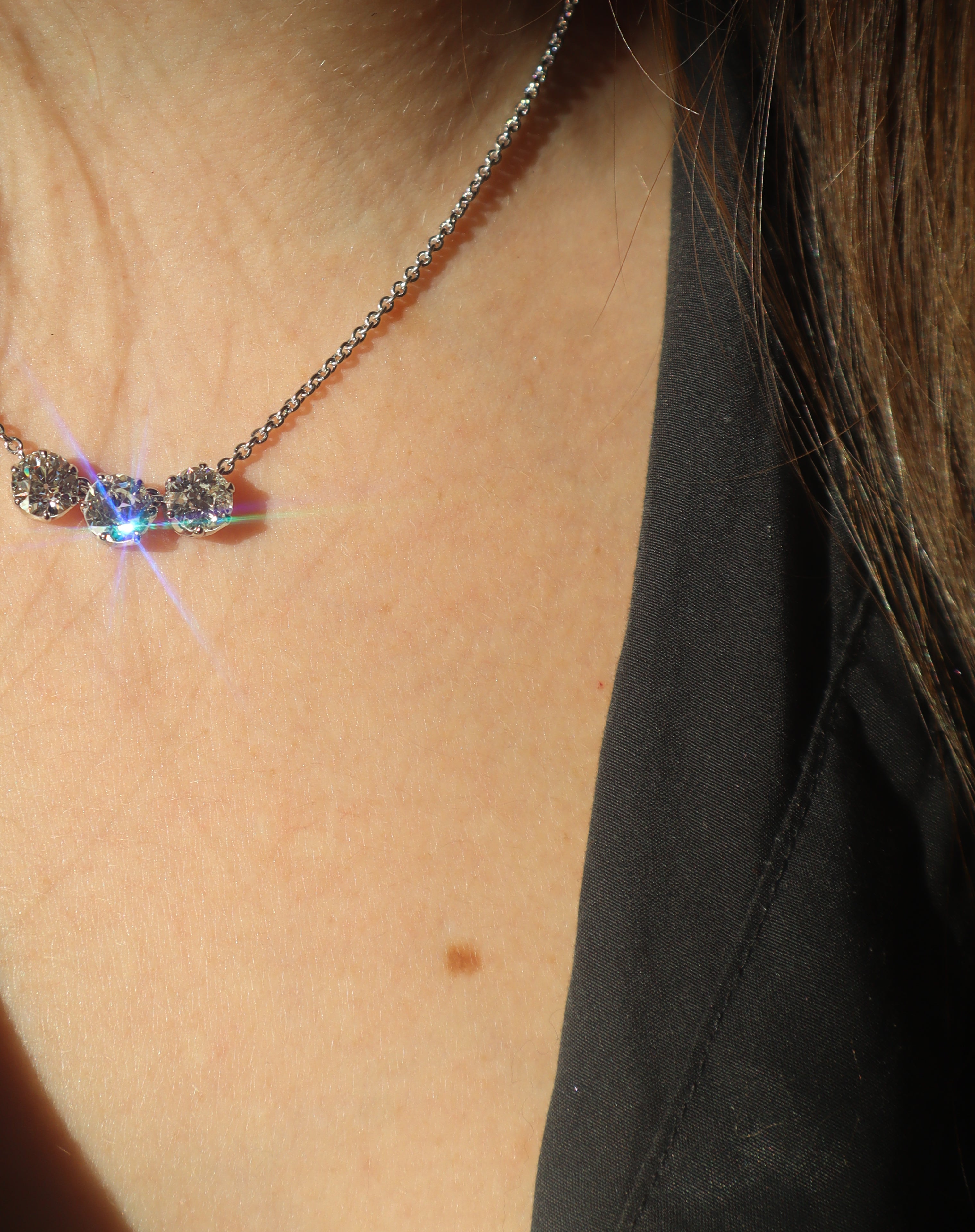 G-H-I color VS clarity diamond Necklaces