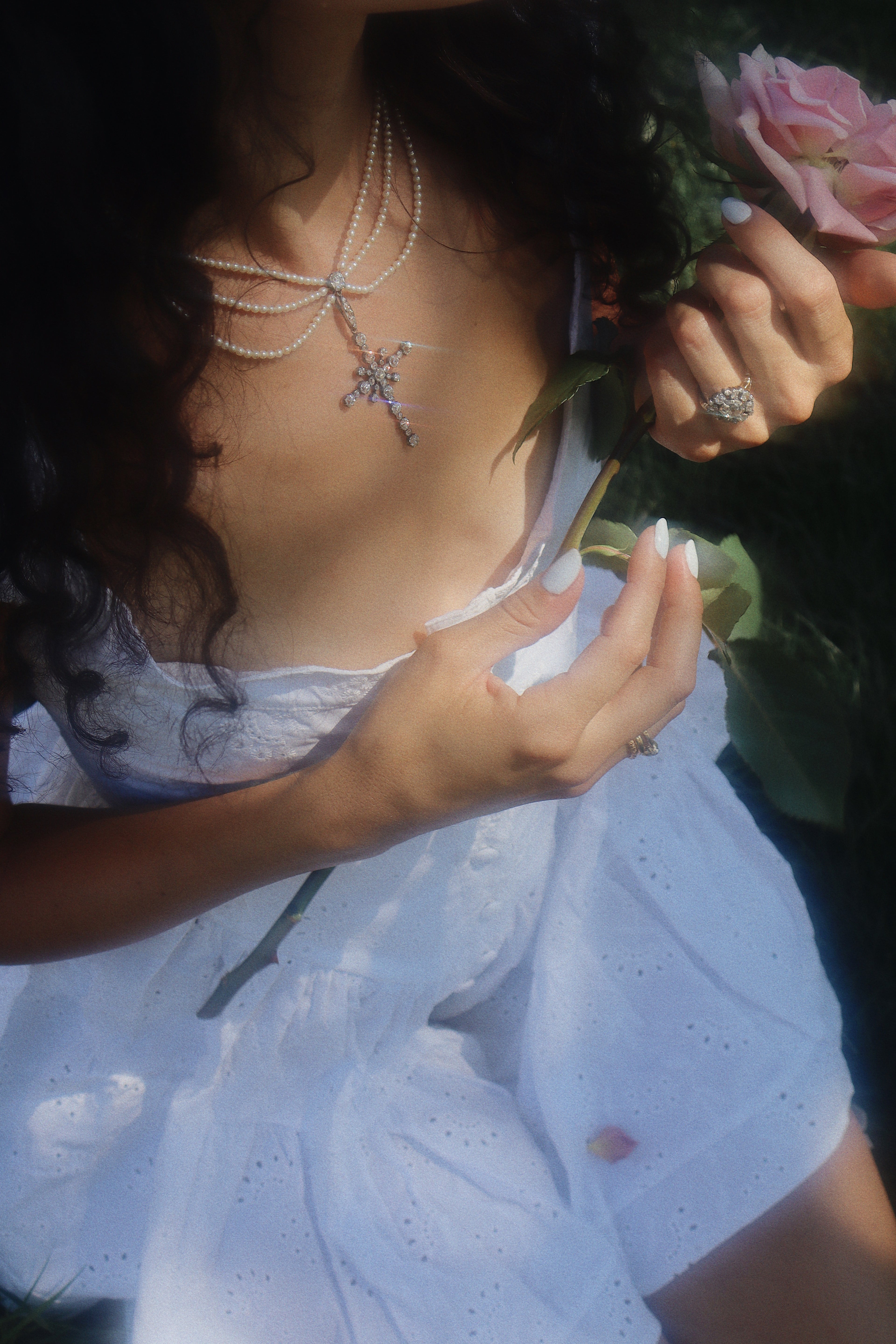 Old Mine cut diamond Necklaces